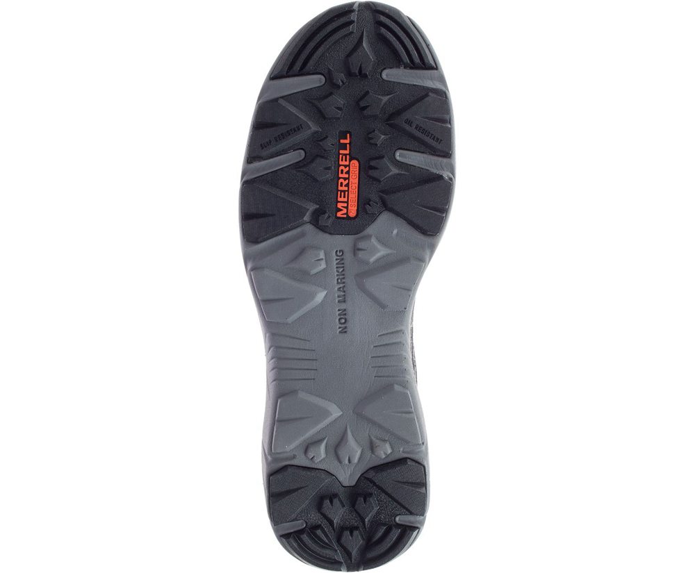 Merrell Work Shoes Black - Fullbench 55 Alloy Toe - Mens 01MZKIUYR